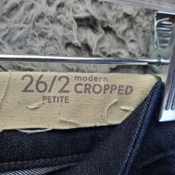 Loft Jeans Womens 2 Petite Indigo Blue Modern Crop Slim Stretch Denim *NWT* - Picture 4 of 15